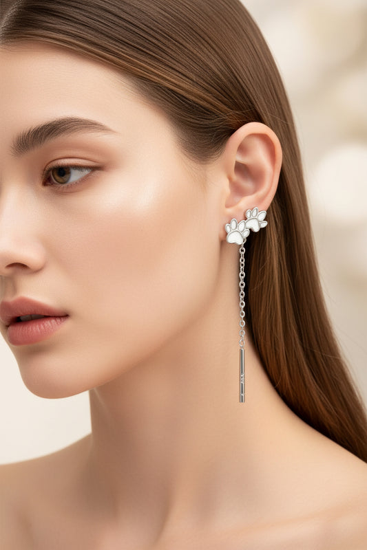 Ivy Paw Drop Earrings – 18K Gold-Plated jewelry by Curia Pieces, view 2