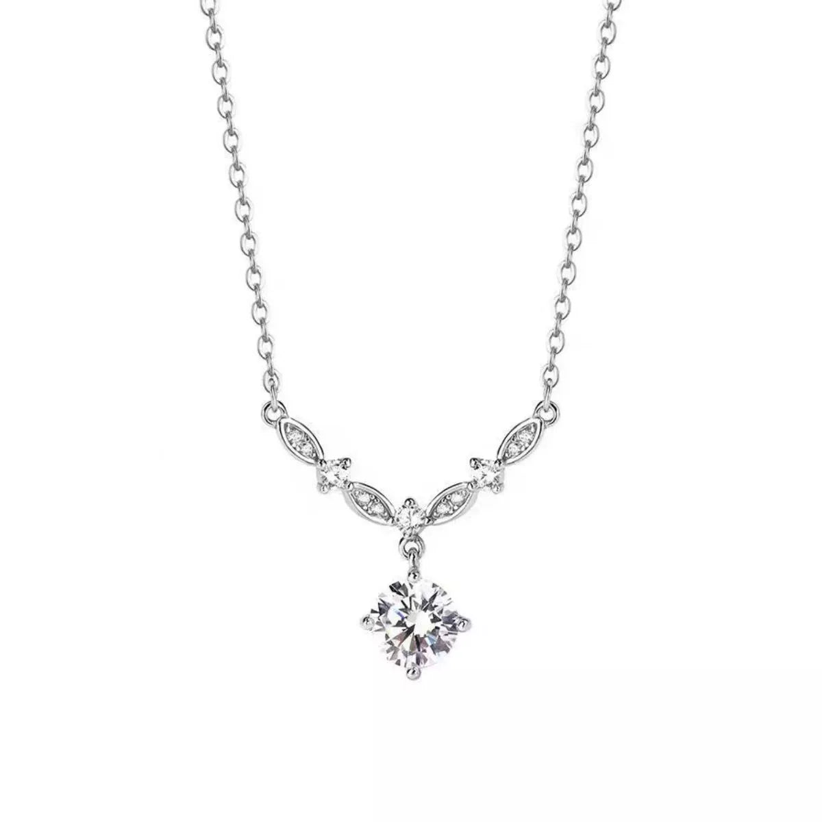 Aria Zircon Pendant Necklace, brilliant-cut zircon pendant by Curia Pieces