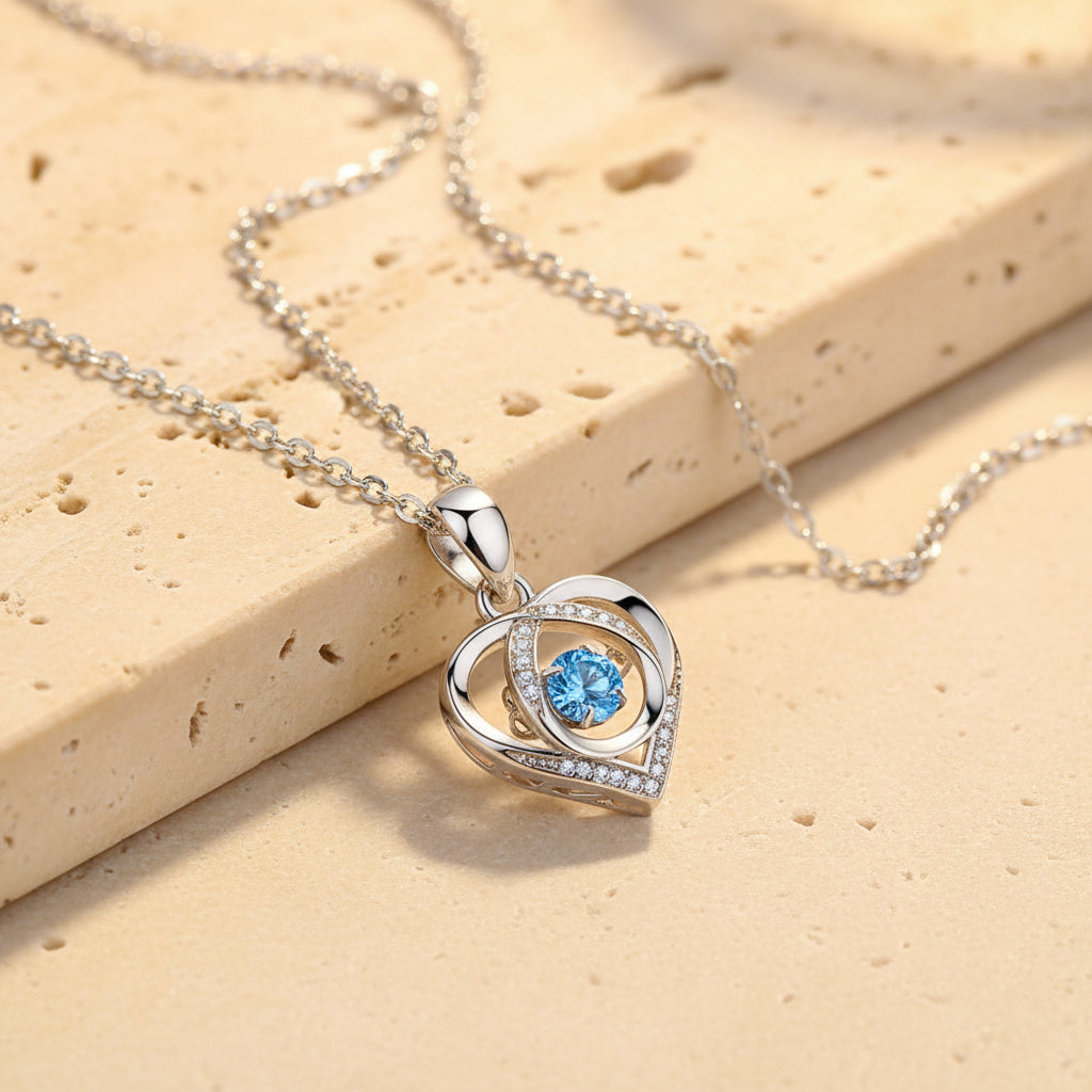 Rosalind Heart Pendant Necklace – Sterling Silver jewelry by Curia Pieces