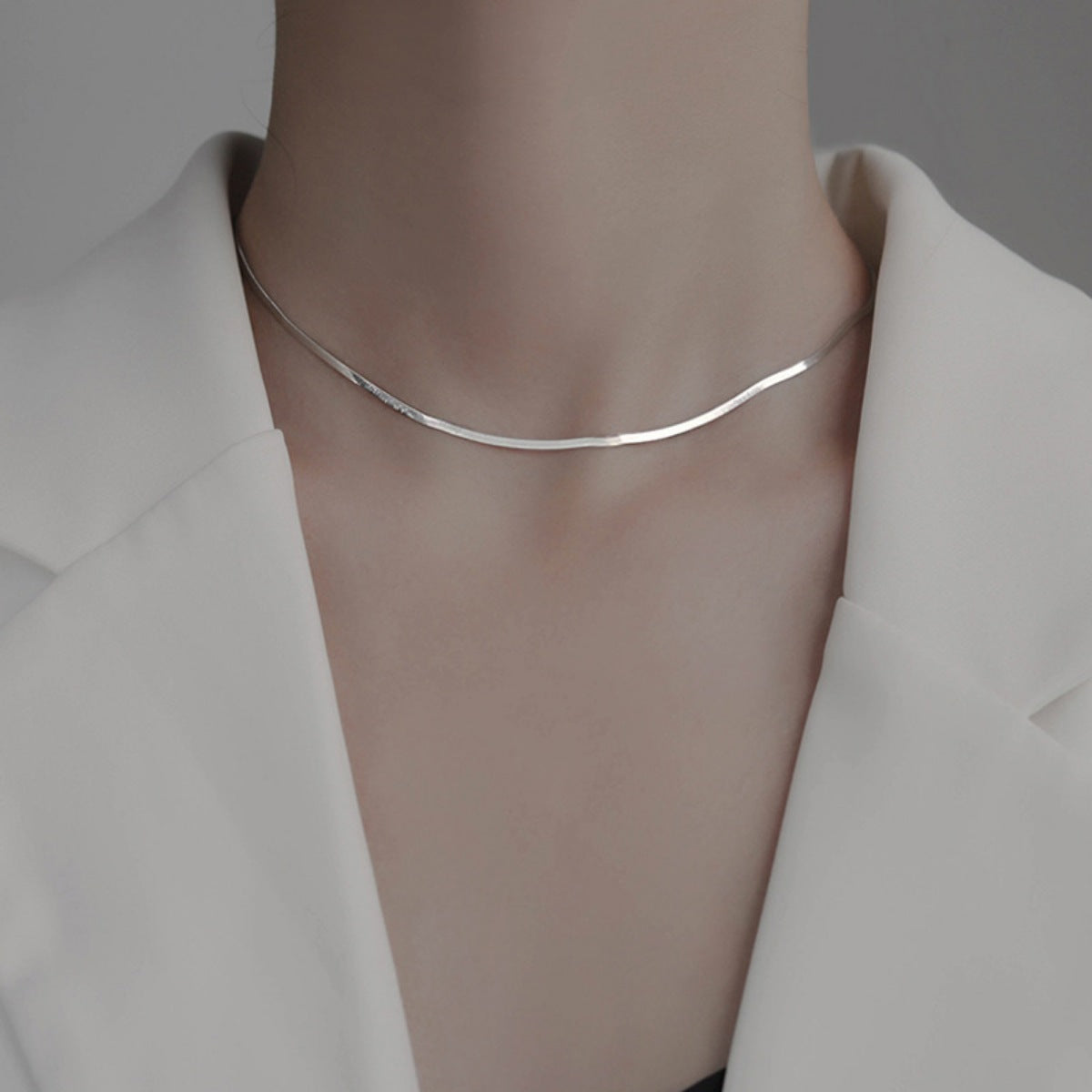 Essential Chain Necklace, sterling silver chain necklace by Curia Pieces