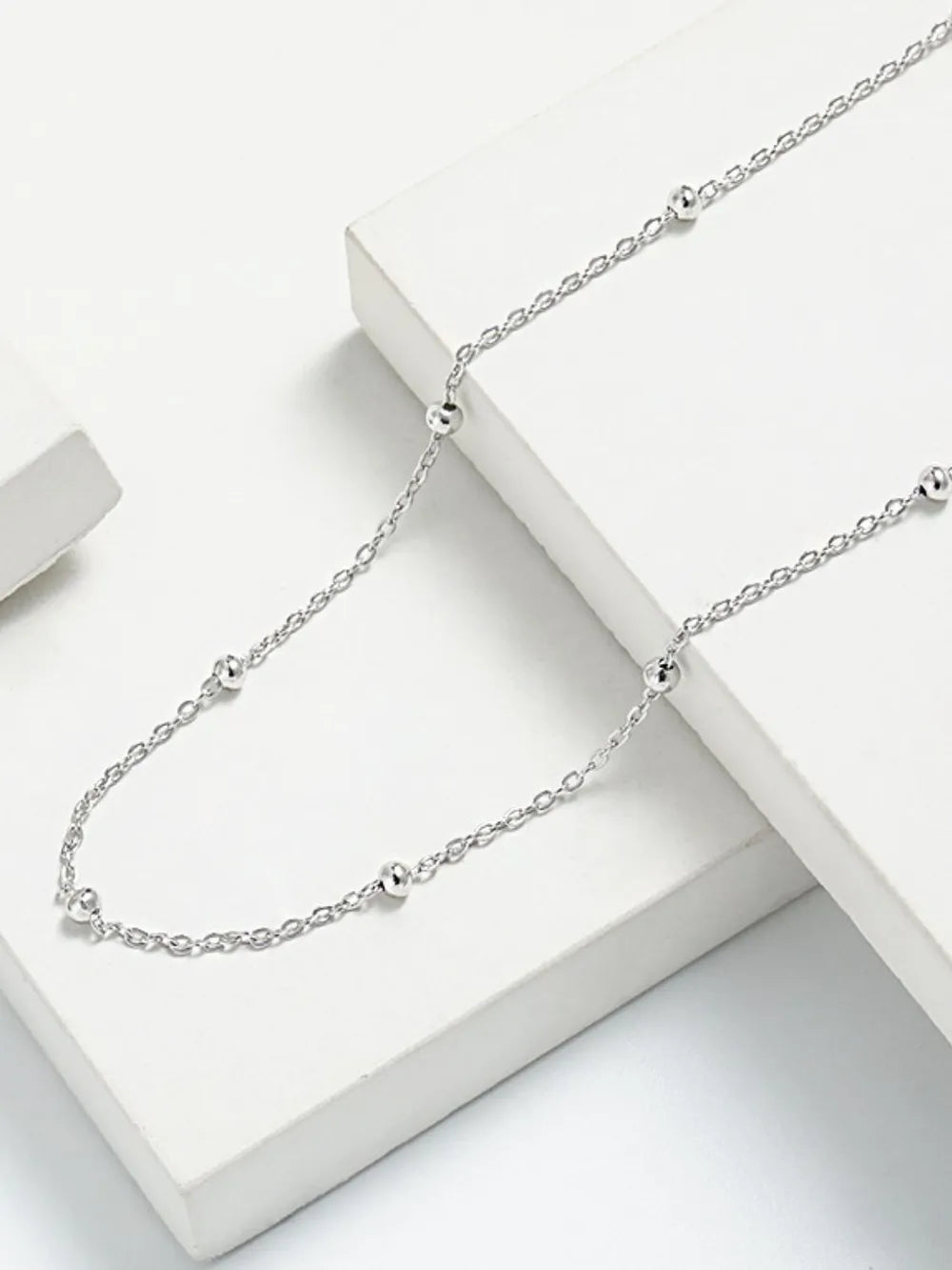 Luna Beaded Chain Necklace, beaded chain necklace by Curia Pieces
