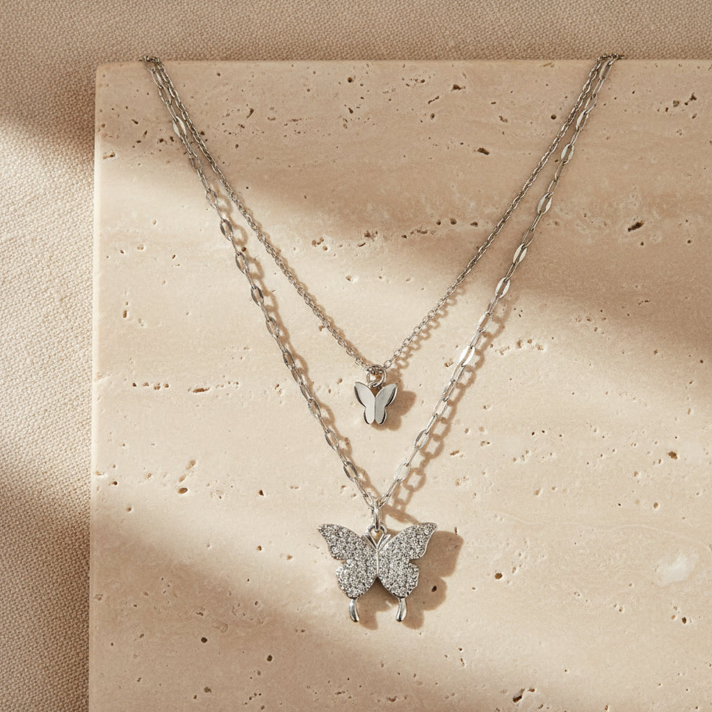 Winsome Butterfly Necklace – 18K Gold-Plated jewelry by Curia Pieces
