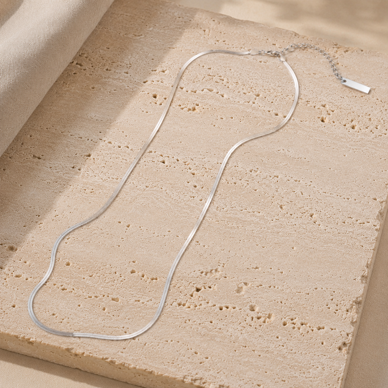 Essential Chain Necklace – Sterling Silver jewelry by Curia Pieces, view 4