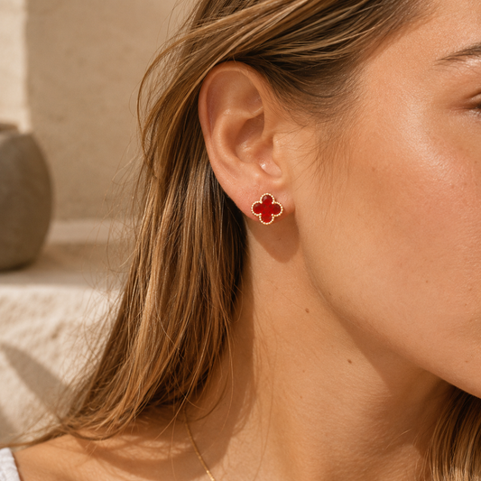 Fortuna Clover Stud Earrings