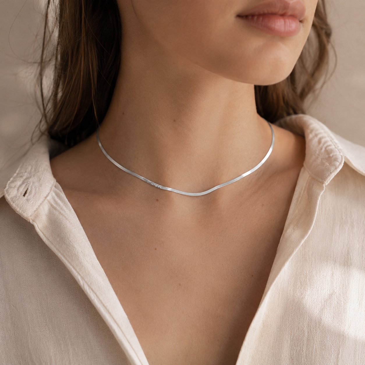 Essential Chain Necklace – Sterling Silver jewelry by Curia Pieces, view 2