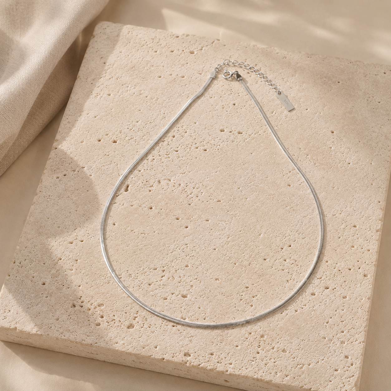 Essential Chain Necklace – Sterling Silver jewelry by Curia Pieces, view 3