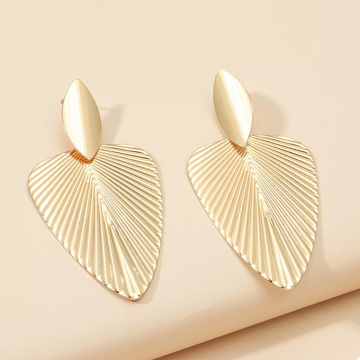 Thea Leaf Dangle Earrings – 18K Gold-Plated jewelry by Curia Pieces