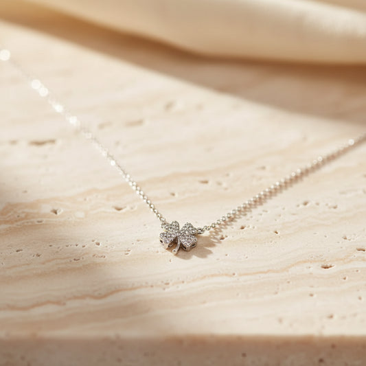 Briar Clover Pendant Necklace – Sterling Silver jewelry by Curia Pieces