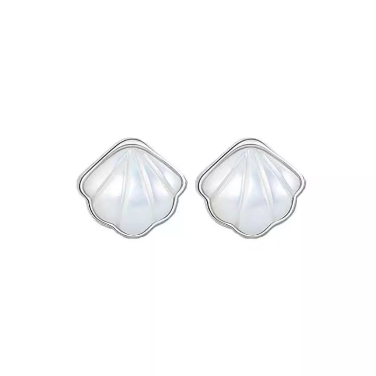 Marina Shell Stud Earrings, shell stud earrings by Curia Pieces